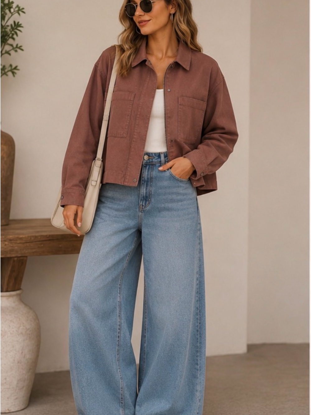 Title: Old Navy Boxy Cropped Utility Jacket – Size Small